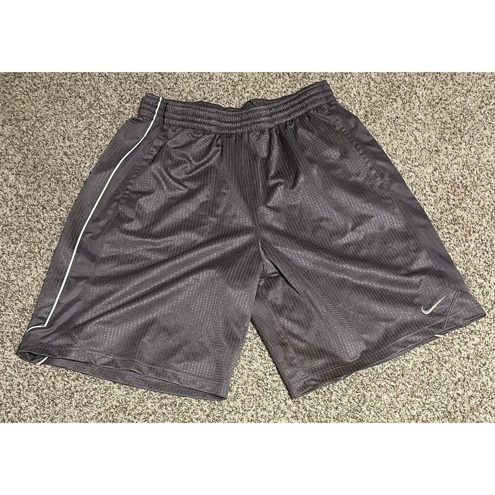 Men's Nike Gray Baggy Y2K Basketball Athletic Shorts, XL